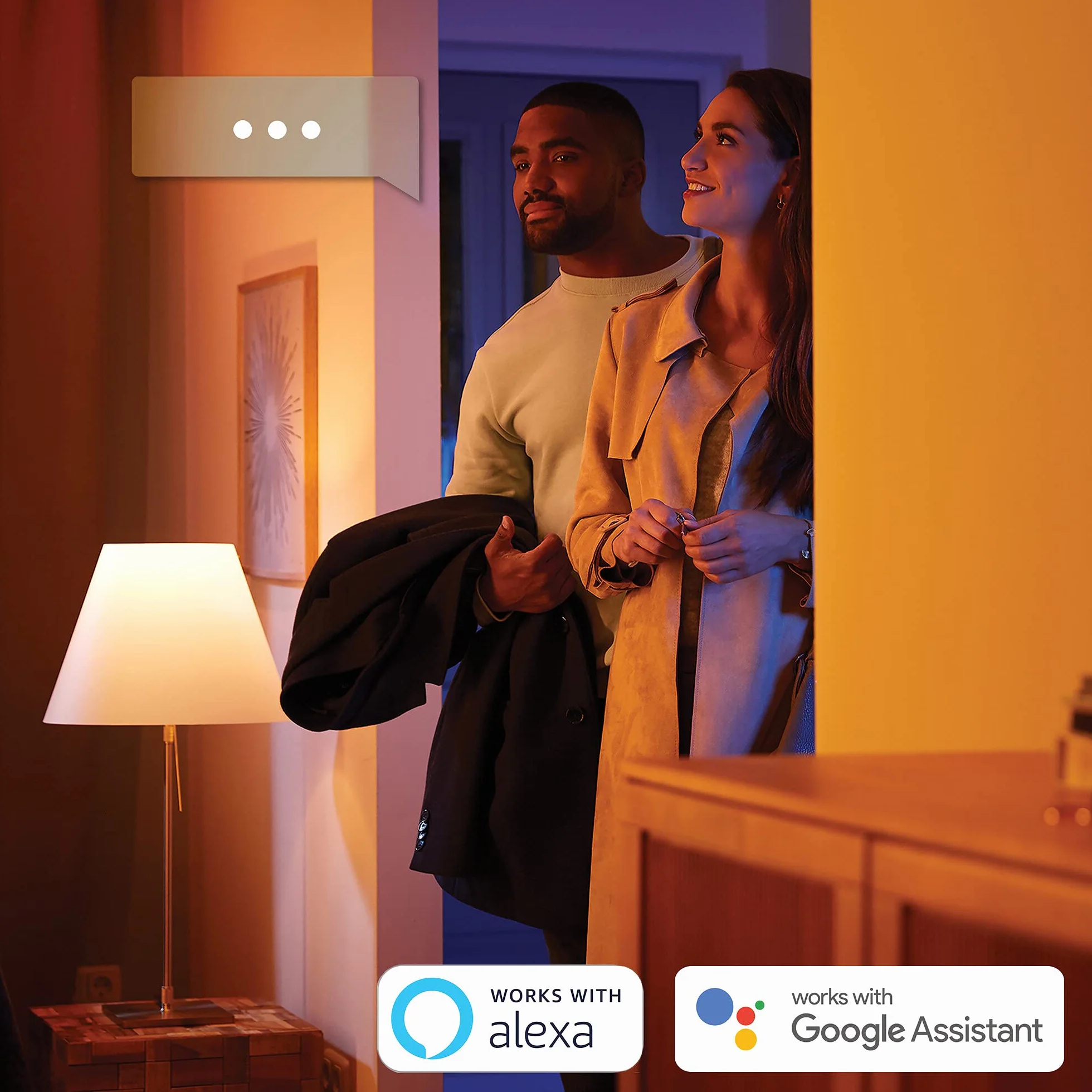 Philips Hue White and Color Ambiance Fugato Faretto Smart, 3 Punti Luce, Orientabili, Bluetooth, Dimmerabile, Attacco GU10, Lampadine Incluse, Bianco