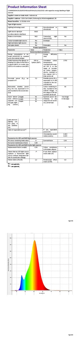 ledscom.de Luce a morsetto GU10 KLUK con collo d'oca, bianco incl. GU10, bianco caldo, 6,826W 630lm