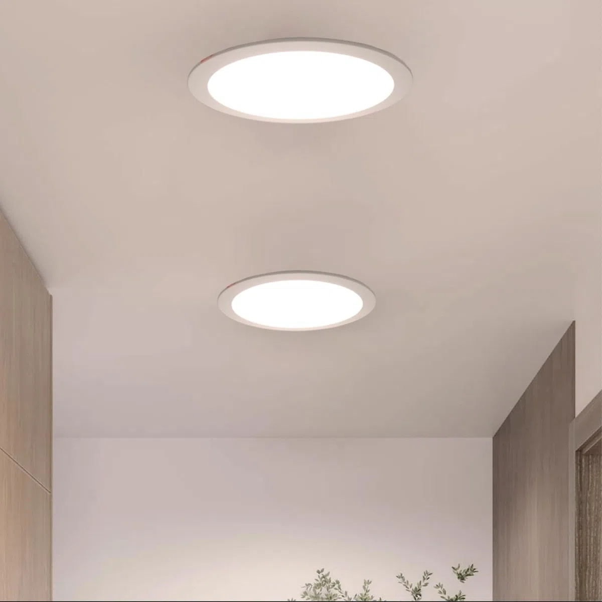 Alpinaluz Downlight LED da incasso professionale 25 W, alluminio, Ø23 cm, taglio Ø19 cm, CRI>85, interno cucina e sala da pranzo (CCT regolabile (3000 K-6000 K))