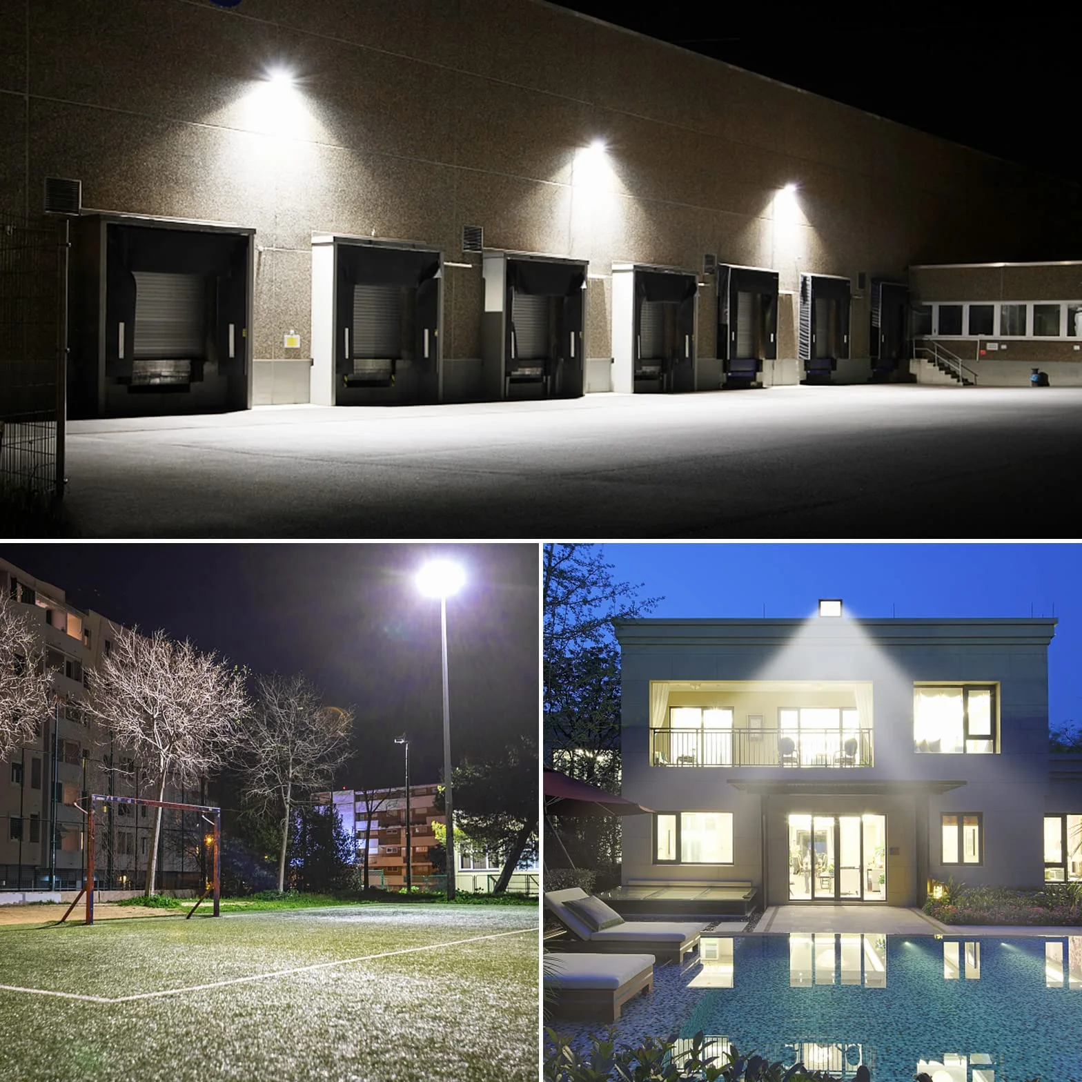 PICAA Faretto LED da Esterno, 2X 30W Faro da Lavoro a LED 6500K, luce di sicurezza LED,Proiettore Super Luminoso, Proiettore da Costruzione per Campeggio, Riparazione Auto, Escursionismo e Pesca