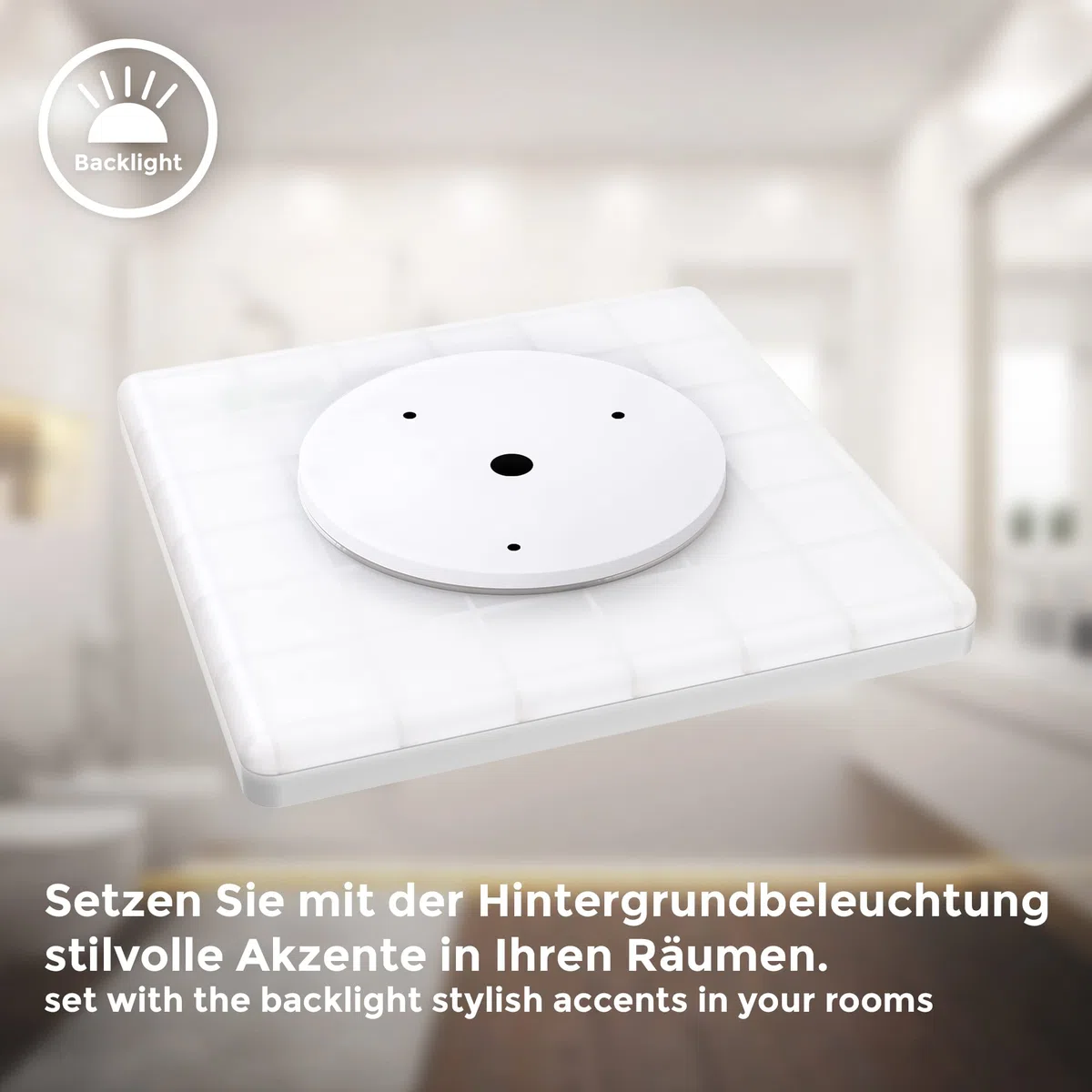 B.K.Licht Plafoniera LED ultrapiatta, Lampada da soffitto per bagno, luce bianca neutra, 18W, 29x29cm, illuminazione indiretta, Bianca