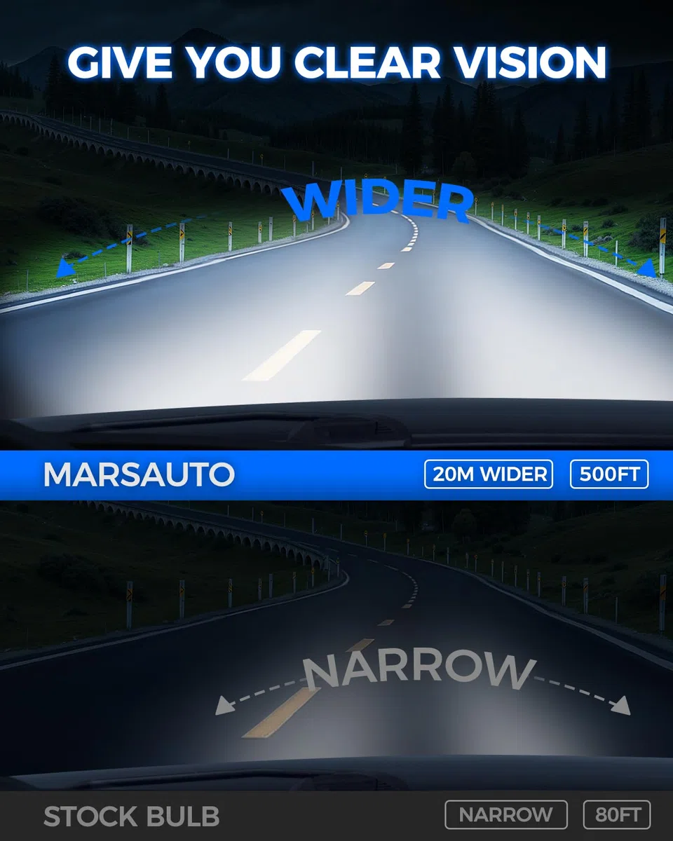 Marsauto Lampada D1S Xenon 35W 8000K Luce Bianca Fredda HID Lampadine per Fari Xenon Confezione da 2