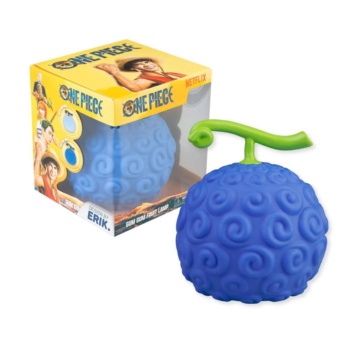 Grupo Erik: Lampada One Piece Gom Gom Fruit | Lampada Frutto del Diavolo One Piece, ricaricabile con cavo USB o batterie, One Piece Gadget, Accessori Scrivania Gaming, Accessori Anime