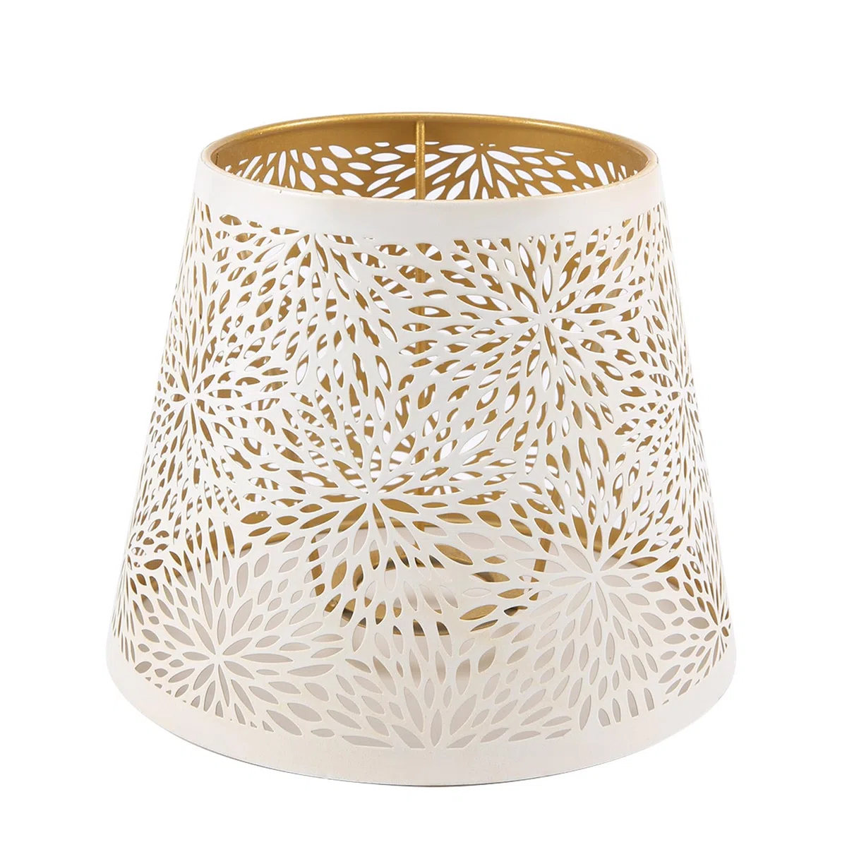 Paralume in Metallo E14 E27 Paralumi Lampade Paralume Lampada in 13x19x15 cm a Forma di Albero con Design Adatto a Qualsiasi Applique, Lampada da Tavolo o Floor Lamp Bianco