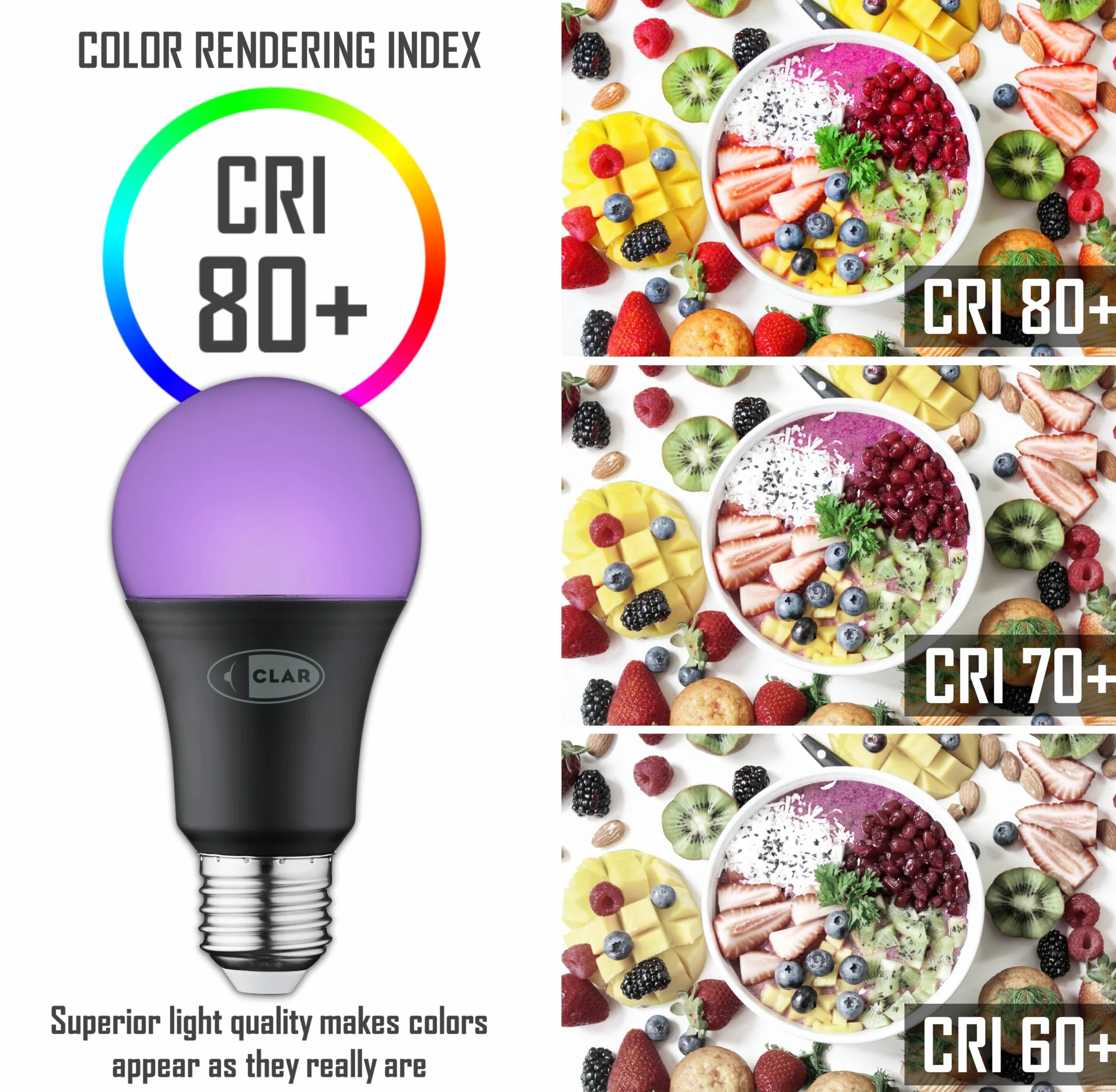 CLAR Luce nera LED – Disco Black Light Lamp, lampadina UV E27, 10 W (confezione da 5)