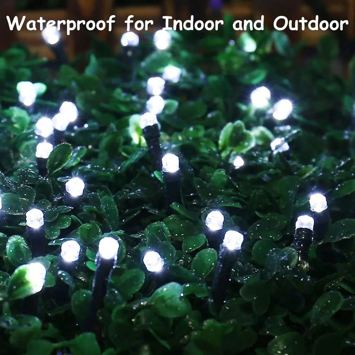 BrizLabs Natale di Luci Interno 200 LED 20M, Catena Luminosa Esterno 8 Modalità Stringa Luci Led Impermeabile Catena di Luci per Feste Compleanni Eventi Albero Giardino Decorazioni (Bianco Freddo)