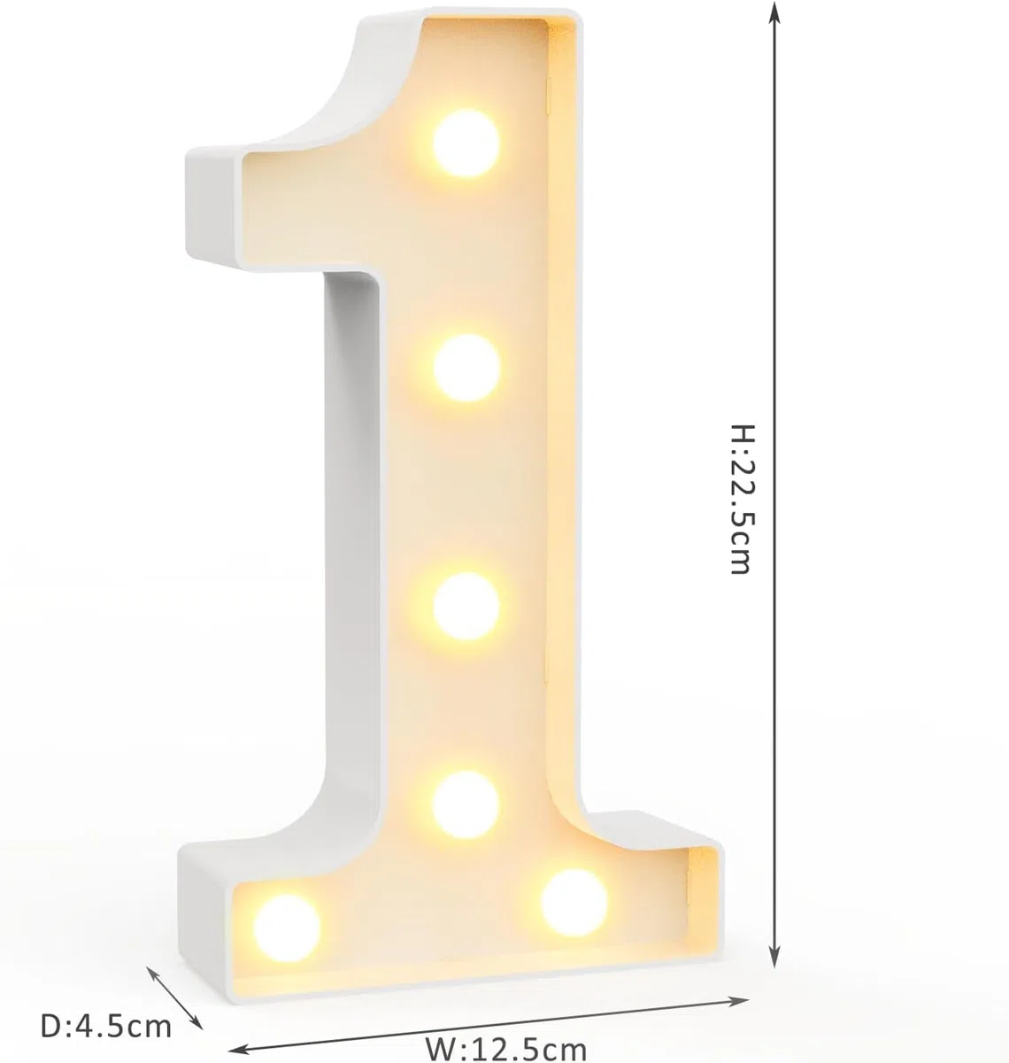 Ledido Numeri luminosi a LED per tendone, numeri freddi e caldi, per decorazioni per il 18° compleanno, luci a LED per anniversario di matrimonio, laurea, casa, camera da letto, tavolo, decorazione