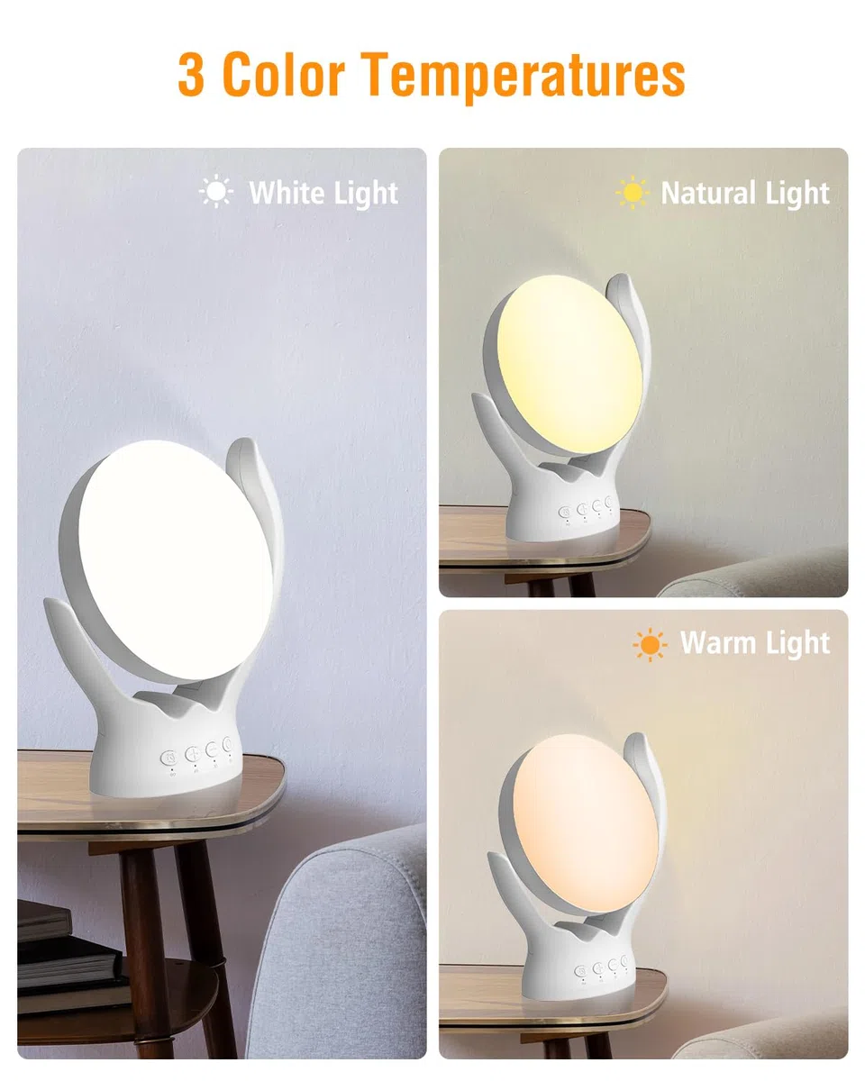 Lampada per luce diurna, lampada per terapia della luce da 10000 Lux senza UV, (Bianco)