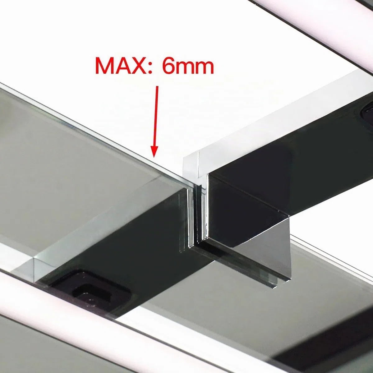 DEELUX Lampada a LED per specchio da bagno con interruttore, 30 cm, 500 lm, 5 W, 6000 K, bianco freddo, illuminazione per armadio a specchio, 230 V, luce per trucco, armadio, lampada da parete IP44