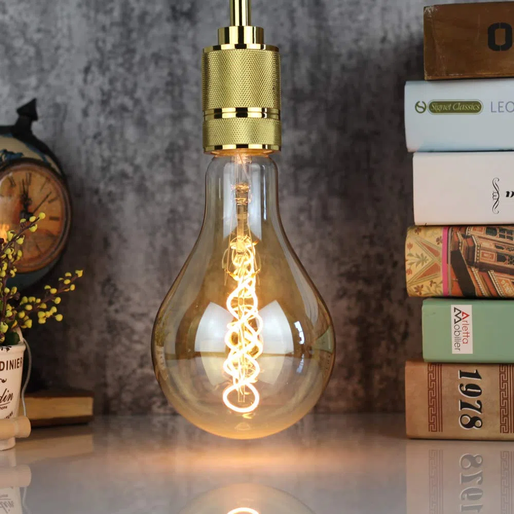 LightingDesigner Grandi dimensioni lampadina Edison A110/PS35 morbido filamento LED 4 W dimmerabile lampadina antico vintage