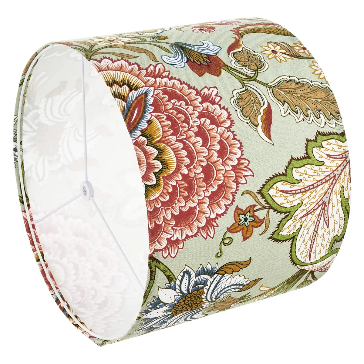 VEVOR Paralume a Tamburo Dimensioni Medio, Paralume di Ricambio per Lampade da Tavolo, Lampadina da Terra Lampada a Sospensione, Copri Lampadine 330 x 330 x 250 mm 2 Pezzi, Fiori Scuri