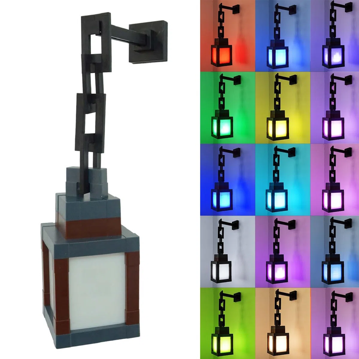 Lampada Notturna Pixelata 3D con Effetto Night Light USB Ricaricabile, 16 Colori LED con Switch Touch e Telecomando, Illuminazione da Parete o da Tavolo per Decorazioni Camera da Letto
