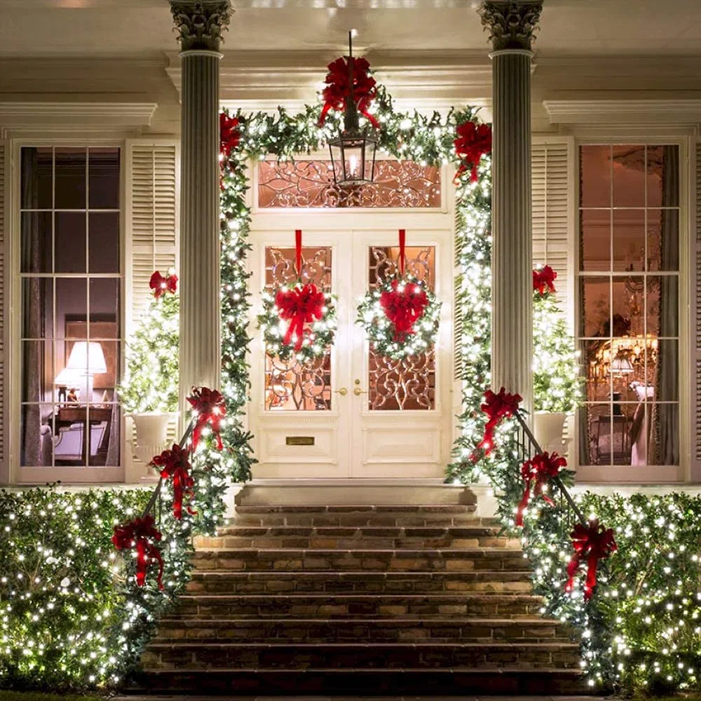 BrizLabs Natale di Luci Interno 200 LED 20M, Catena Luminosa Esterno 8 Modalità Stringa Luci Led Impermeabile Catena di Luci per Feste Compleanni Eventi Albero Giardino Decorazioni (Bianco Freddo)