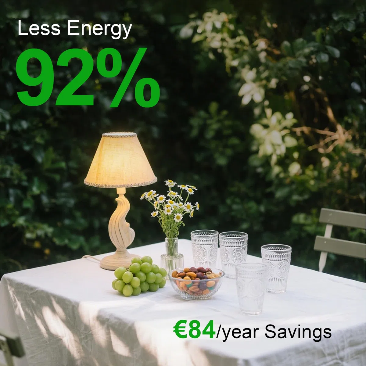 Lampadine LED E27, Classe Energetica B, E27 LED Luce Calda 3000K, 4,3W 806LM A60, Equivalente a 60W, Angolo di Illuminazione 360°, Non Dimmerabile, Basso Calore & Lunga Durata, 6 Pezzi