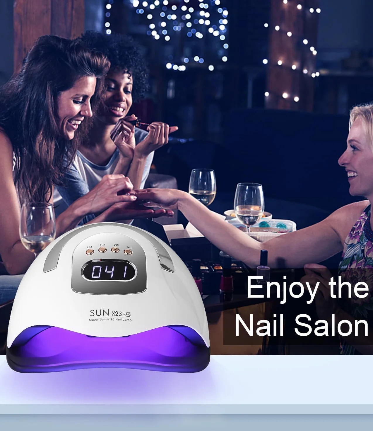 Lampada UV LED Unghie Professionale, 380W 81 sfere di lampada a LEDs, Semipermanente Curare Rapidamente Pedicure Fornetto per Tutti i Smalti, Automatico Sensore per Manicure a Casa e in Salone