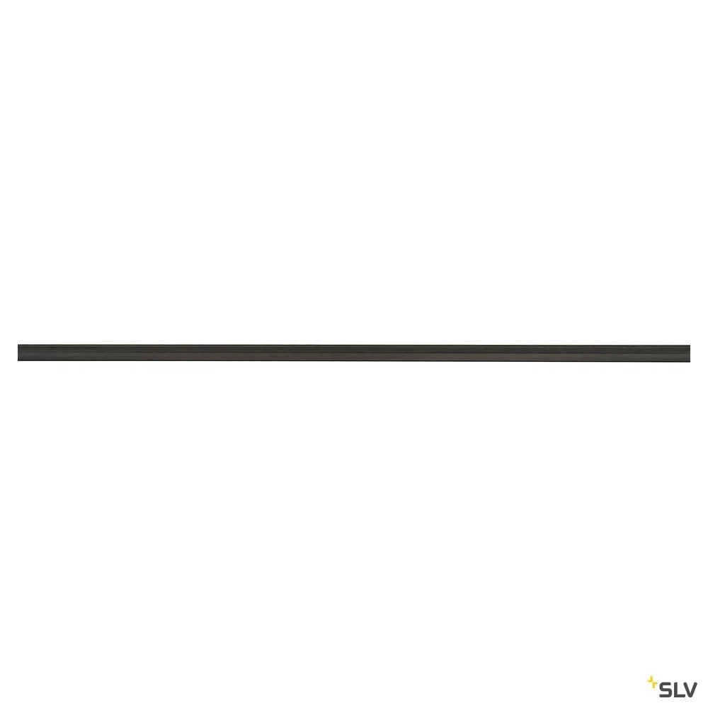 SLV Binario elettrificato monofase nero IP20 – Barra per sistema a binario 1 fase compatibile con faretti e spot, soluzione professionale per illuminazione interna