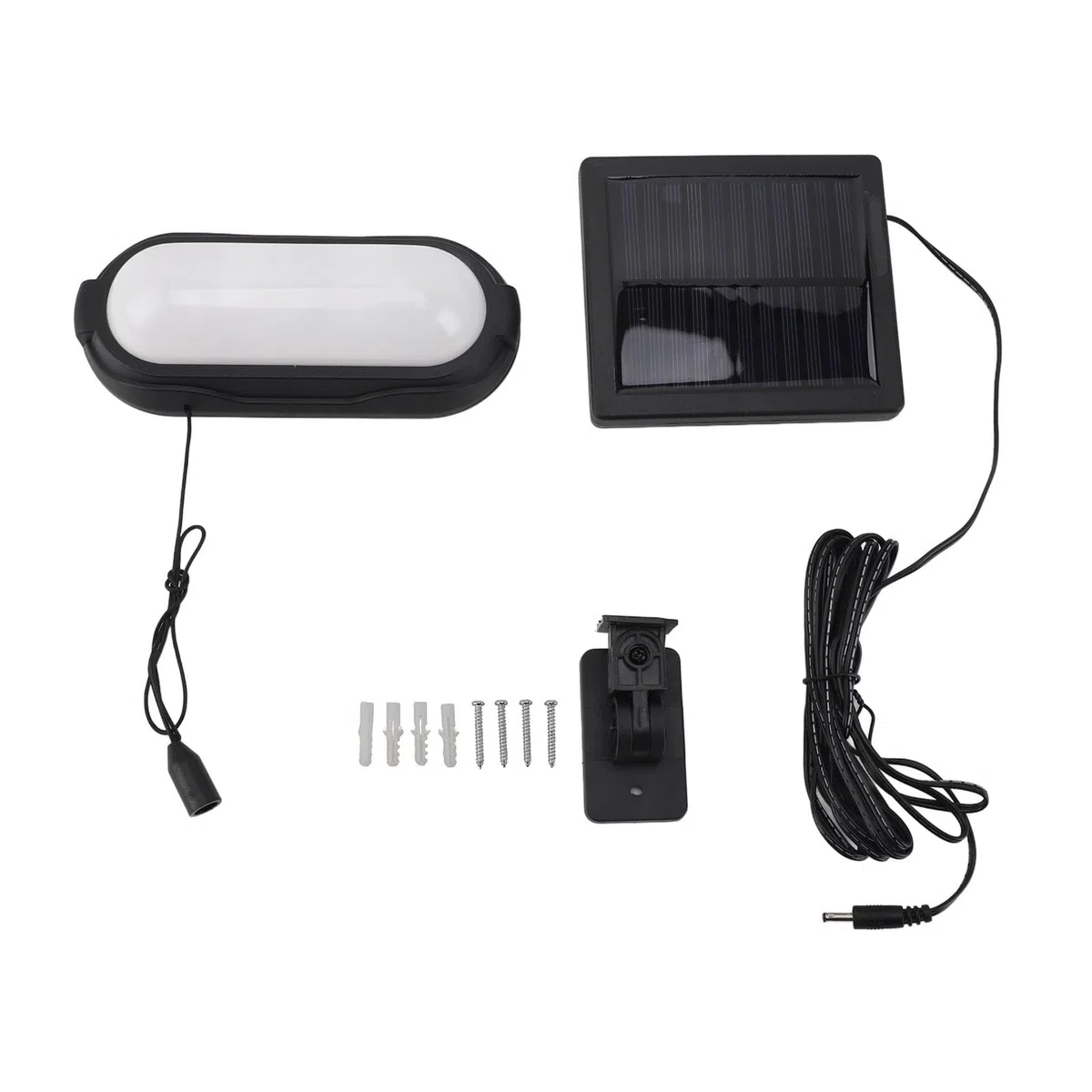 Luci Solari per Interni, Lampadario Solare per Esterni, Capannone Solare, Luce Bianca, Impermeabile, Interruttore a Tirante per Garage, Gazebo, Capannoni, Campeggi, Cortili