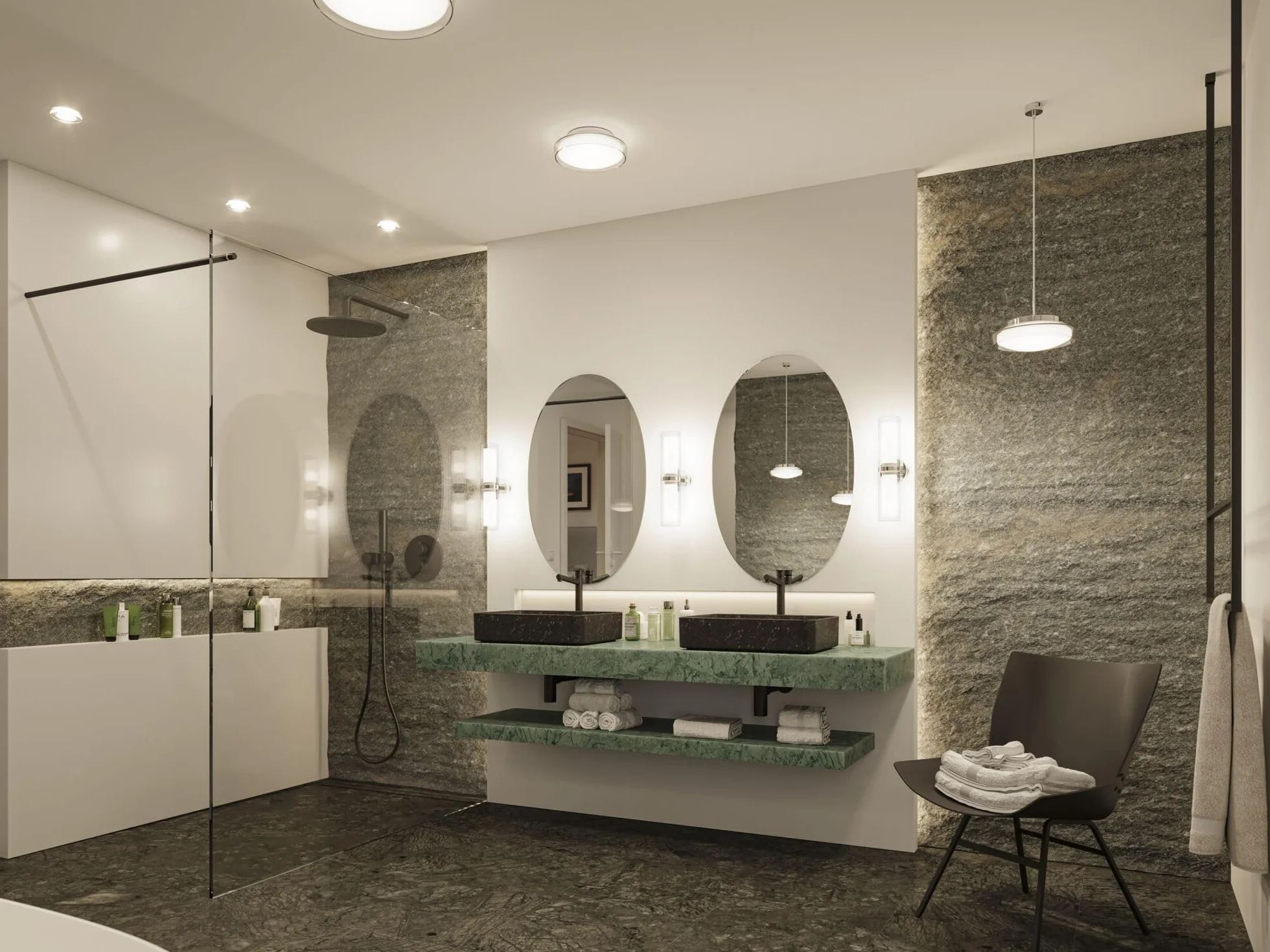 Paulmann 71079 Apparecchio da incasso Selection Bathroom Luena IP65 GU10 230 V max 35W dimmerabile bianco, faretto da incasso, luce da bagno