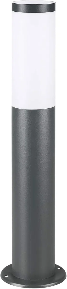 Planetitaly TOKYO Lampione LED attacco E27 acciaio inox palo impermeabile esterni luce giardino viale sentiero cortile 230V (500mm nero)