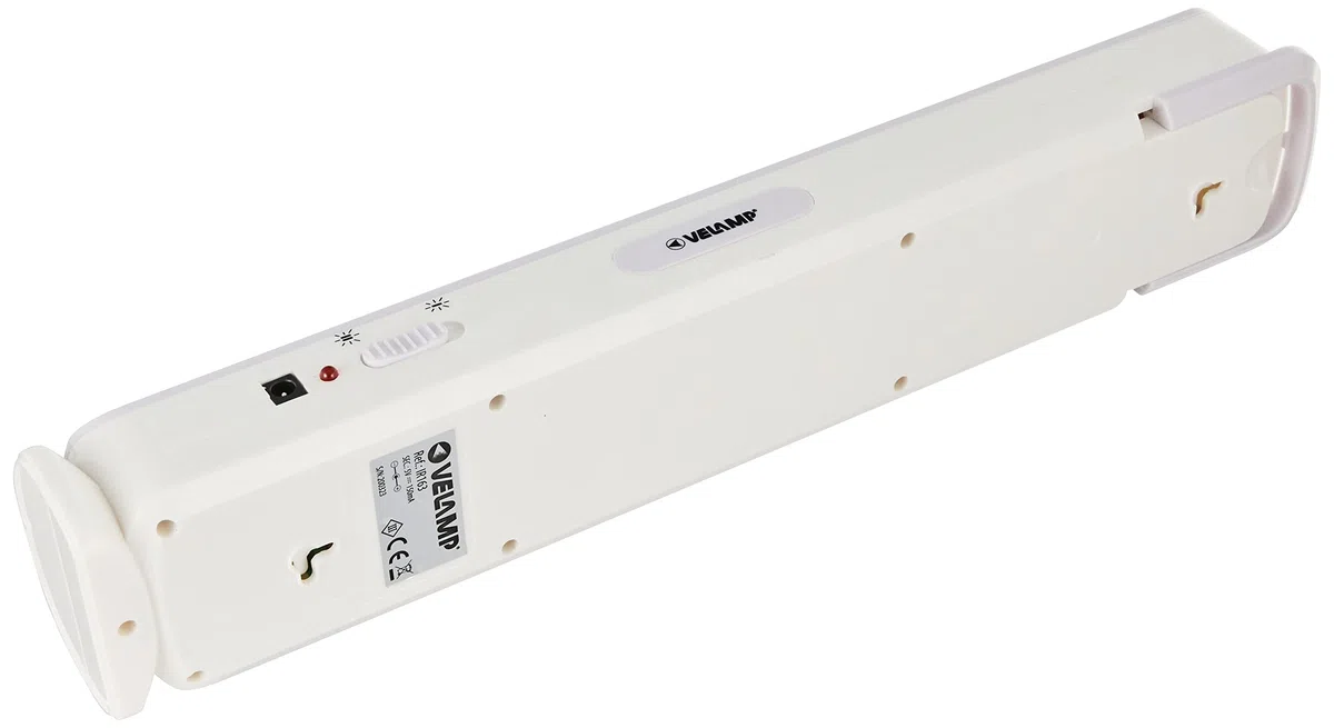 Velamp BIG TWIX - Lampada di Emergenza Portatile Ricaricabile, LED, Super Luminosa (500 lumen) - Dimmerabile - Con Caricabatteria Esterno, Sicura, Leggera e Compatta