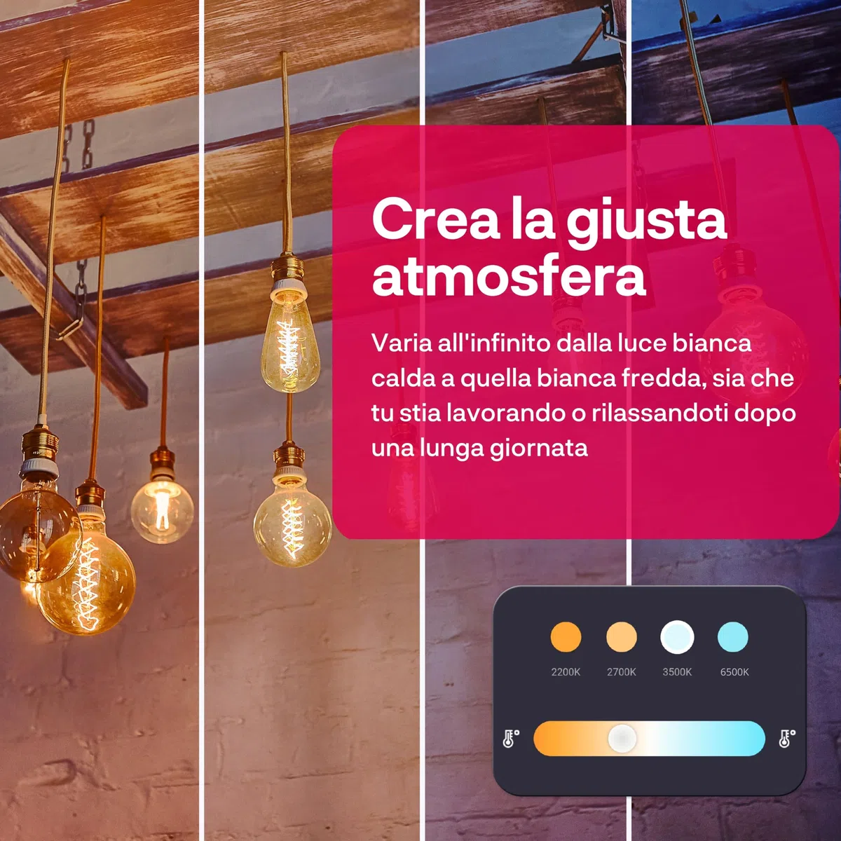 innr Lampadina Smart E27 Zigbee, Funziona con Hue* e Alexa (Bridge Richiesto), Filament LED Luce Bianca Calda e Fredda, Dimmerabile, 610 lumen - 1 pezzo