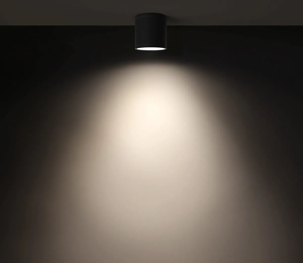 DAWALIGHT Downlight GU10 5W LED Faretto a Soffitto Cilindro IP44 Impermeabile Faretti da Esterno Soffitto per Bagno Cucina Giardino Soggiorno Corridoio Ristorante, Alluminio, Grigio scuro