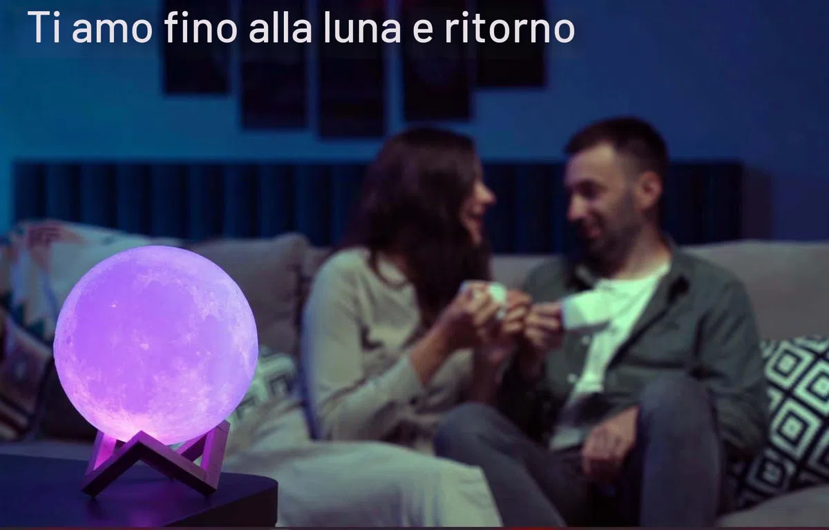 ACED Lampada luna 3D 2024 Aggiornamento 16 colori con Remote/Controllo touch regali per ragazze ragazzi Donne Ragazza Diametro 15 cm