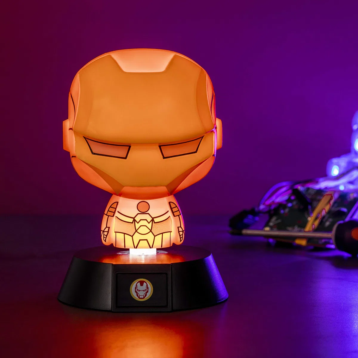 Paladone Iron Man Icona Luminosa da Collezione | Ideale per camere da Letto dei Bambini, Ufficio e casa | Pop Culture Gaming Merchandise, Multicolore