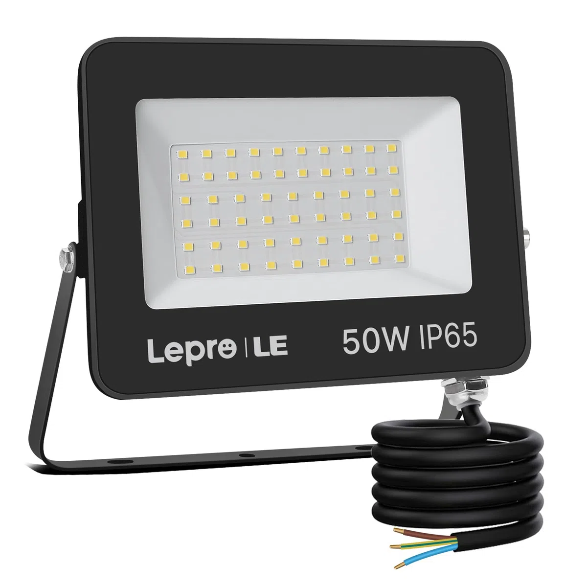 Lepro Faretto LED da Esterno 50W, Faro LED Esterno Impermeabile IP65, Proiettore 4250 Lumen Bianca Naturale 5000K Super Luminosa, Luci di Sicurezza per Terrazza, Giardino, Corridoio, Garage