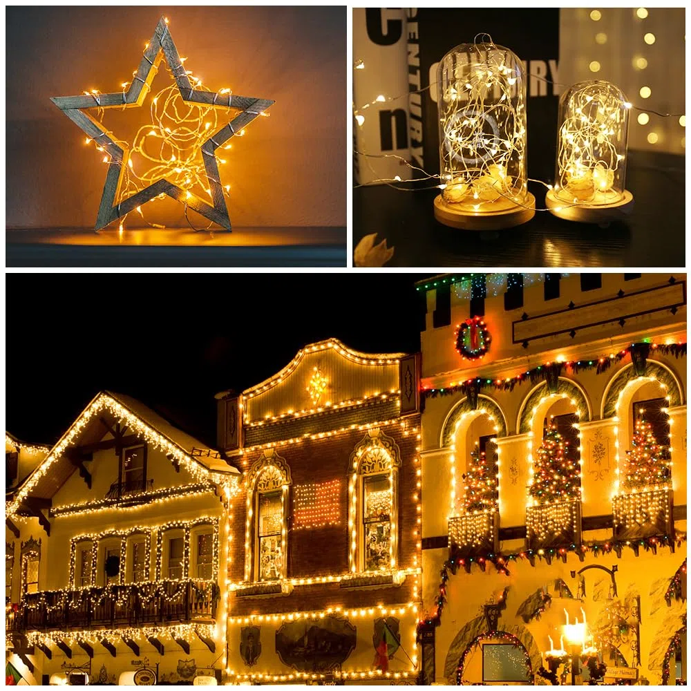 Catena Luminosa Stringa Luci - Moobibear 30M 300 LED Fata lucida a fili di rame, Impermeabile IP65 per Casa, Festive, Natale ed Bar Decorazioni( Bianco caldo )