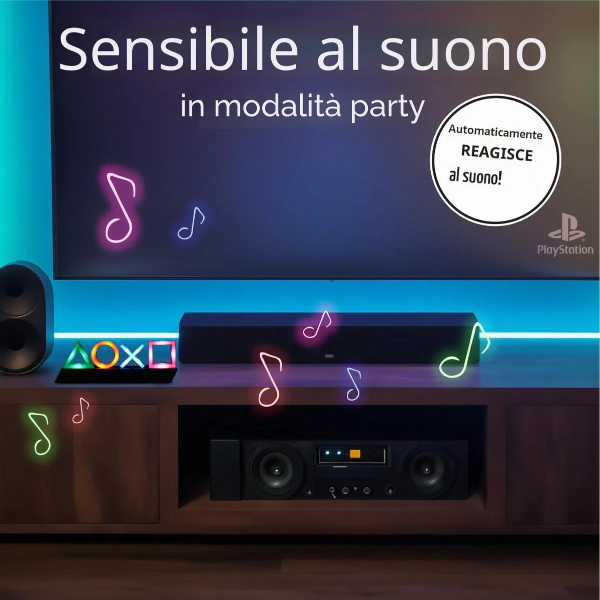 Paladone Playstation Luce Simboli con Tre Modalità