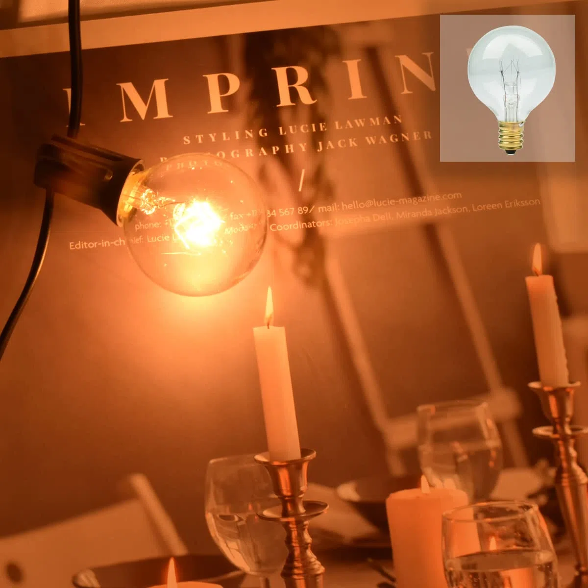 Lampadina Di Ricambio G40, 25 Pezzi, 7 W, 2200 K, Luce Bianca Calda, Lampadina Edison, E12, Per Balcone, Veranda, Feste, Terrazze, Matrimoni, Balconi, Decorazioni, Tensione 220-240 (bianco Caldo)