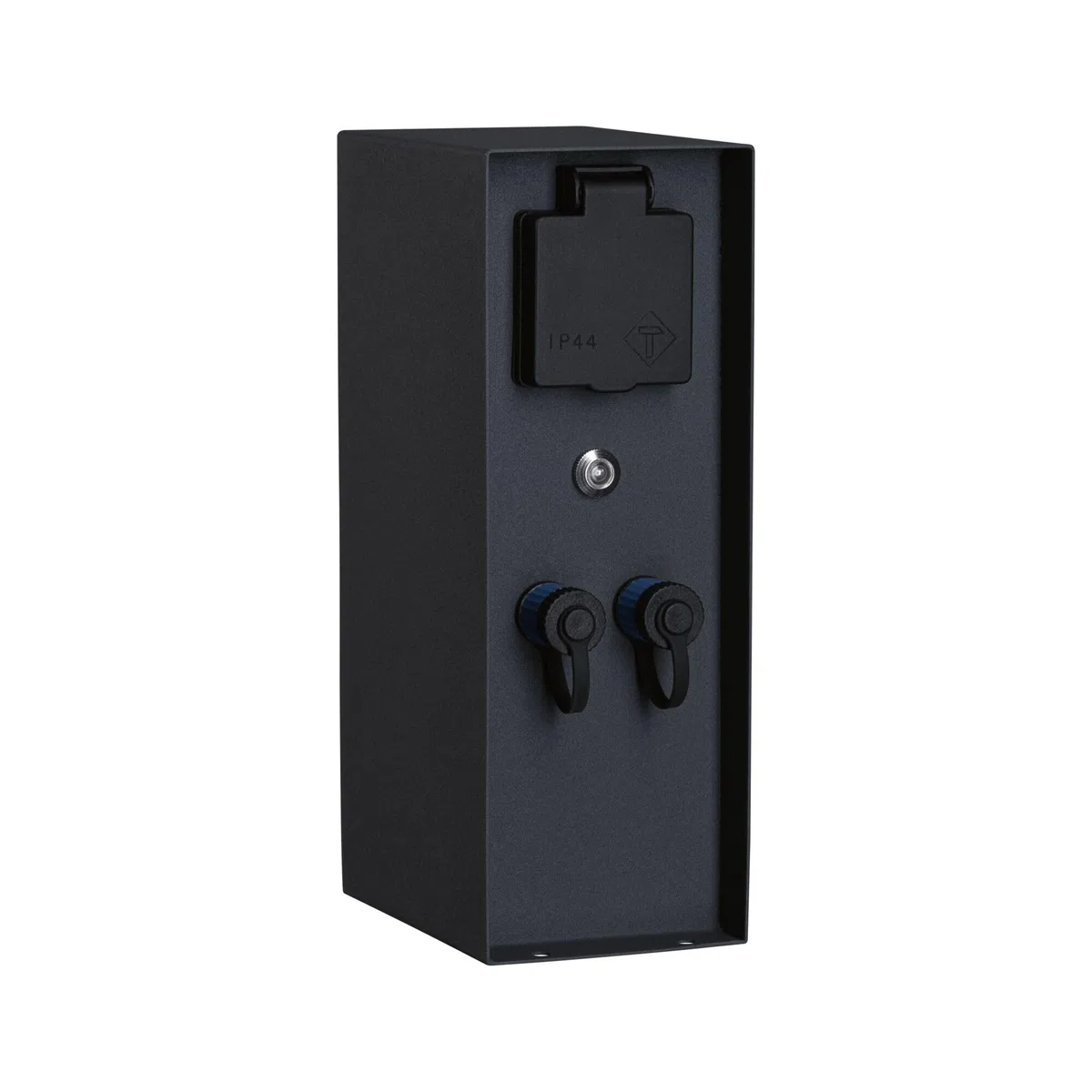 Paulmann 94701 Lampada esterni Plug&Shine accessorio colonna per prese elettriche Rio sensore crepuscolare IP44 antracite 2x 230V 2x Plug & Shine 24V