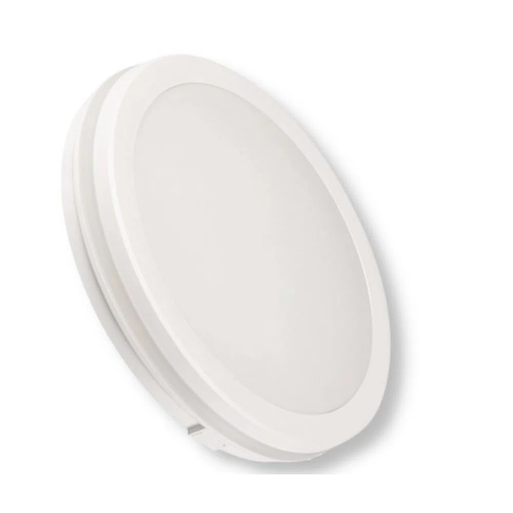 Plafoniera Bianca a LED per interno ed esterno da Soffitto e Parete 29W 3940 Lumen IP65 CCT Switch Luce Calda Naturale Fredda Ø235mm 220V (Bianco)