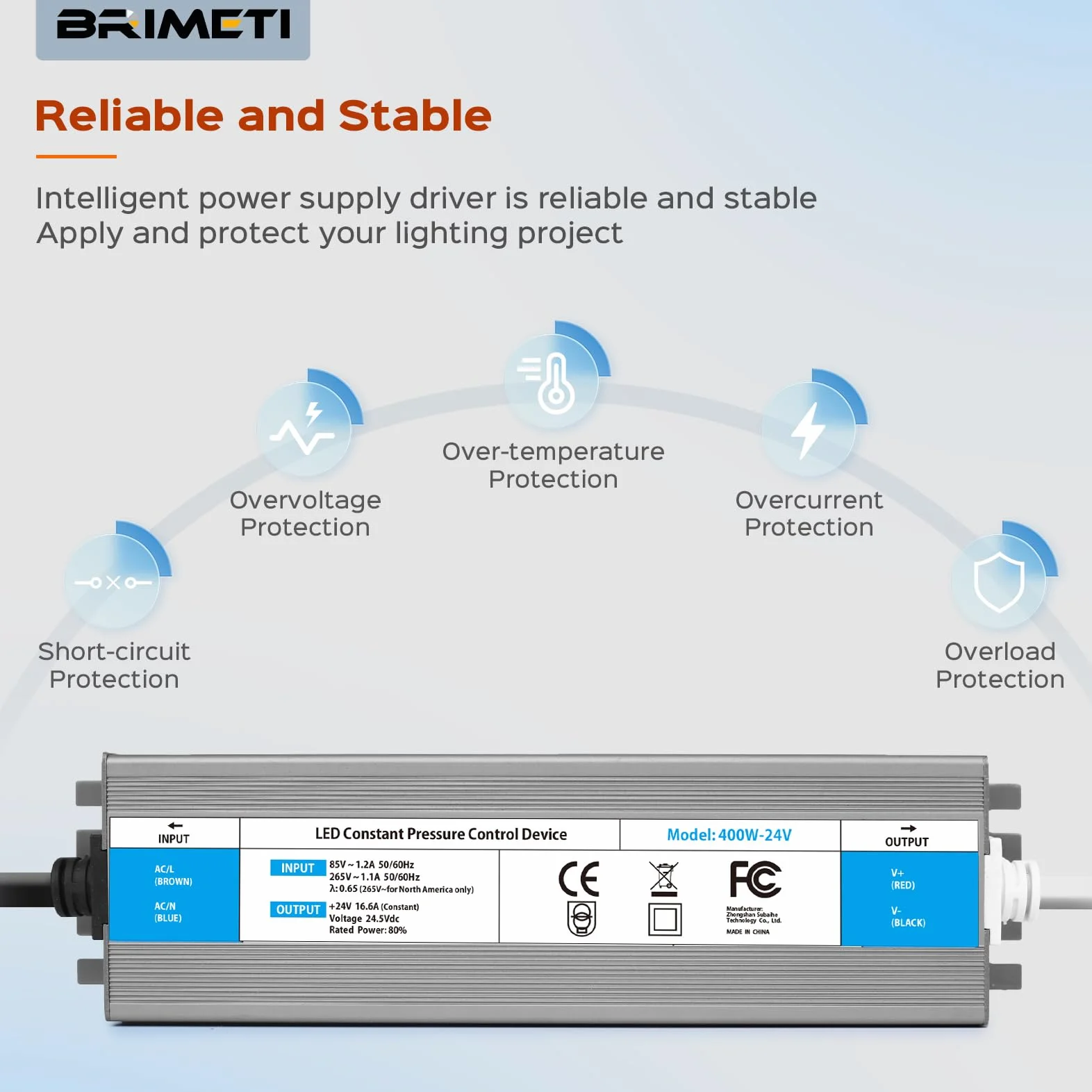 Trasformatore LED 220 24V 150W Esterno Alimentatore Driver IP67 Impermeabile Adattatore AC 220V a DC 24V 6.25A Transformer Interruttore Netzteil Trasformatori Tensione per Striscia LED