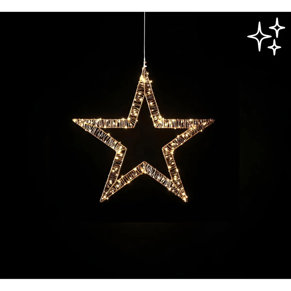 EDG Enzo De Gasperi Stella Natale Microled Flat D 40 x 120 Cm Intermittente Ivory