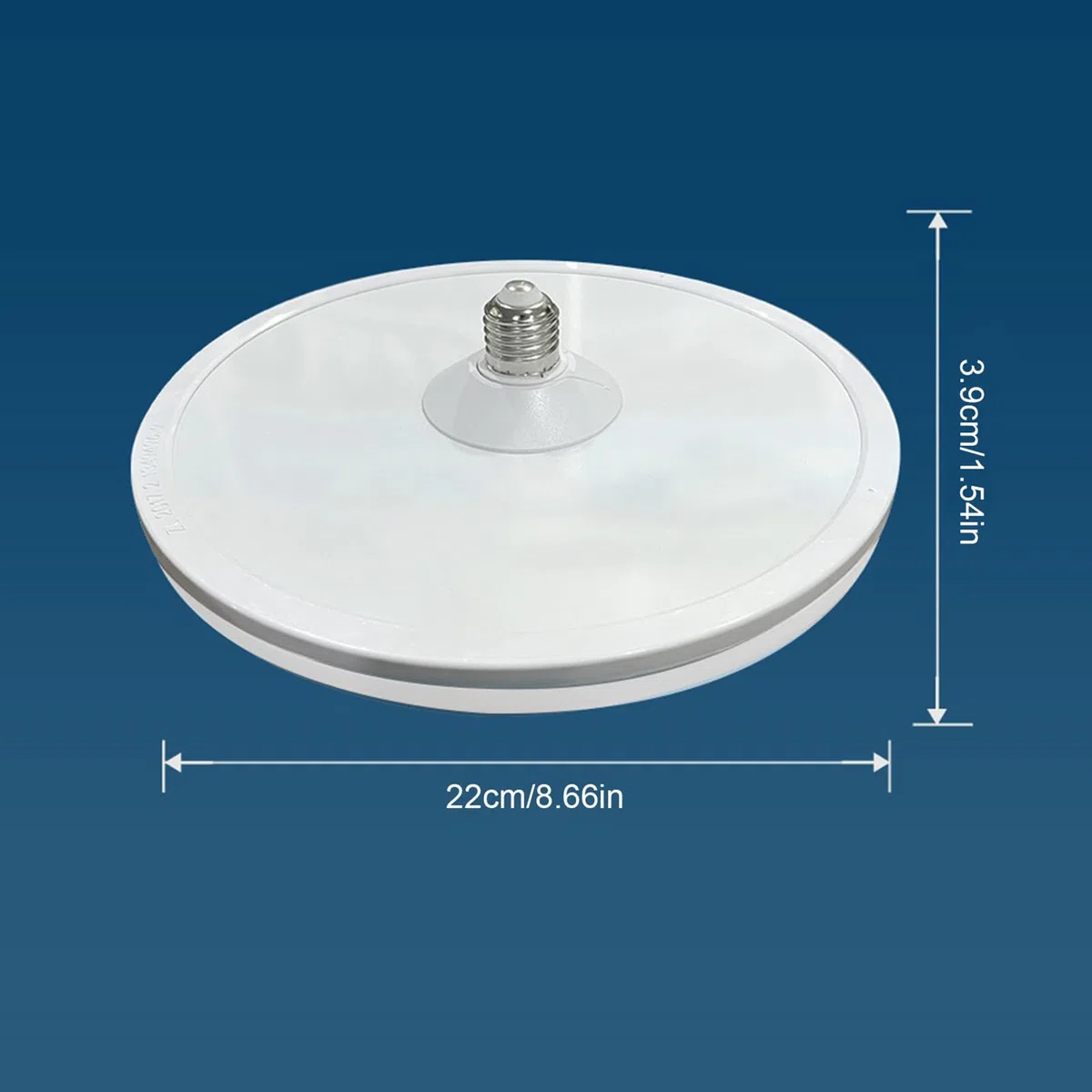 Testa luminosa a disco UFO High Bay da 100 W equivalente a LED 12000LM E39/E40 Base super luminosa per negozio per magazzino, garage, seminterrato, soffitto, luce diurna 5000 K, (50W)