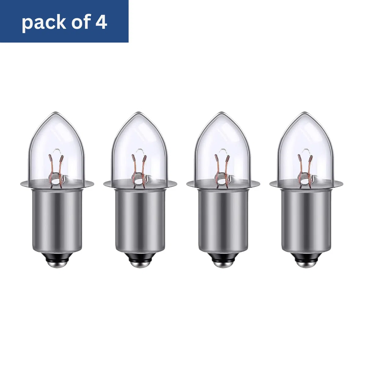 TBE LIGHTING Lampadine di ricambio per torcia allo xeno da 18 V, a risparmio energetico, compatibili con luci Makita da 18 Volt / presa base P13.5S, luce bianca per fari, torce, torce, torce