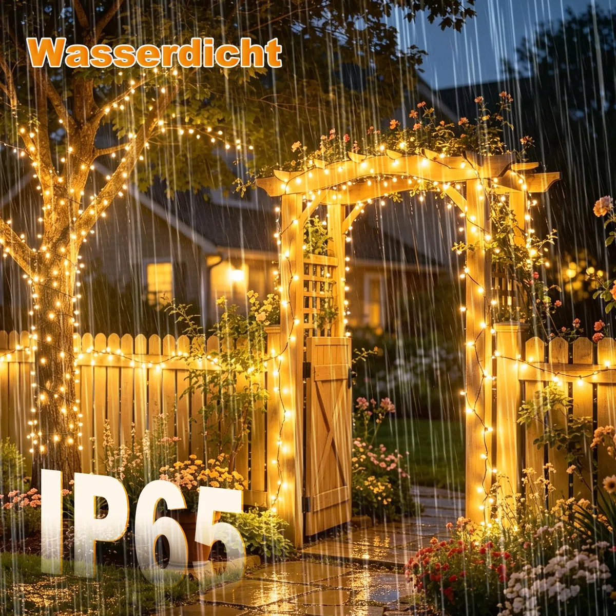 litogo [4 Pacchi] Catena Luminosa Esterno Solare, 12m 120 LED Luci Solari Esterno 8 Modalità Impermeabili Filo di Rame Luci Lucine per Giardino, Natale, Patio, Cancello, Matrimonio, Festa