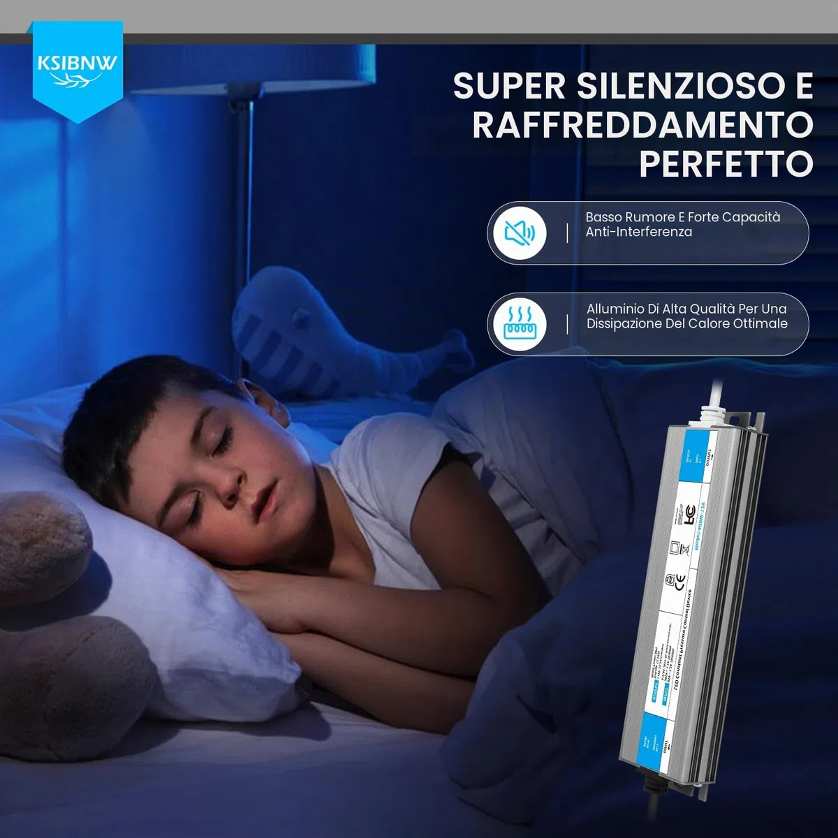 KSIBNW Trasformatore LED 12V 150W Alimentatore Impermeabile IP67 LED Driver con Spina AC 220V a DC 12V 12,5A 150W Adattatore Esterno Trasformatori Interruttore Tensione Bassa Costante Alimentatoredi