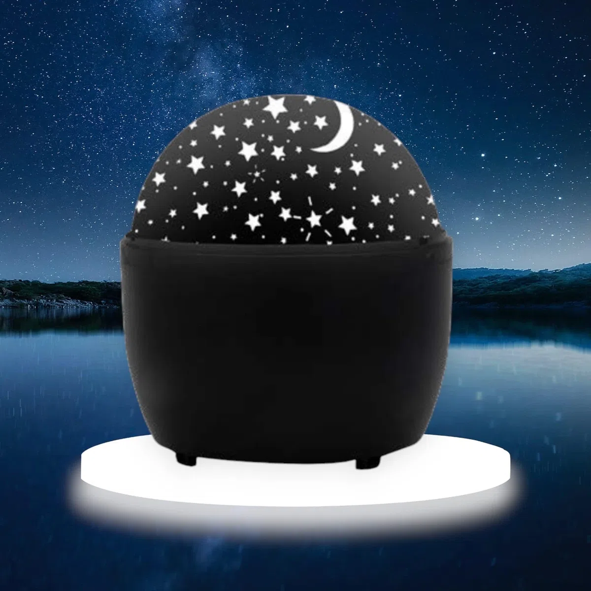 Proiettore Led Moon Star Empotec Luna Stelle Universo Spazio Galassia USB Batterie Uso Interno Sfera Illuminazione Luci Cameretta Bambini Regalo Compleanno Natale