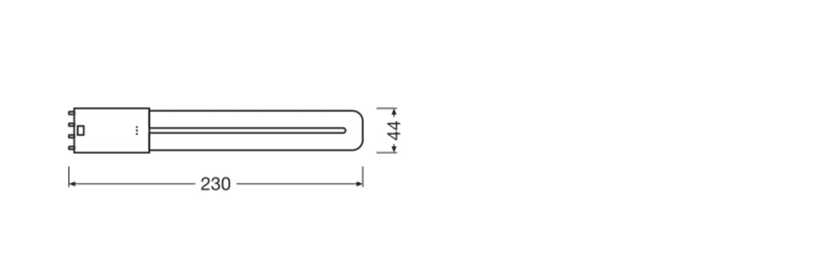 LEDVANCE Dulux-L LED 8W - 840 Bianco Freddo | 4-Pin - Sostitutiva 18W