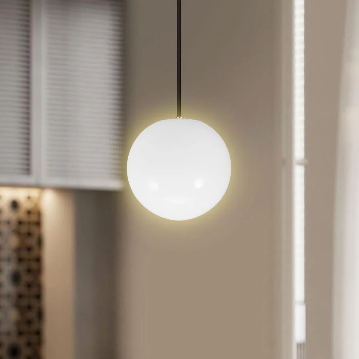 ibasenice Paralume in Vetro Sfera Bianco Opaco per Lampada E27, Resistente All'usura, Coprilampada Rotondo Elegante per Lampade da Tavolo e Lampadari