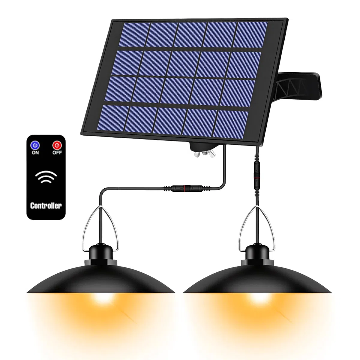 Lampada Solare Per iIerni Ed Esterni,IP65 Lampada A Sospensione Solare Con Telecomando,Lampade Solari Per Interni Ed Esterni,Lampade A Sospensione Per Giardino,Terrazza,Balcone