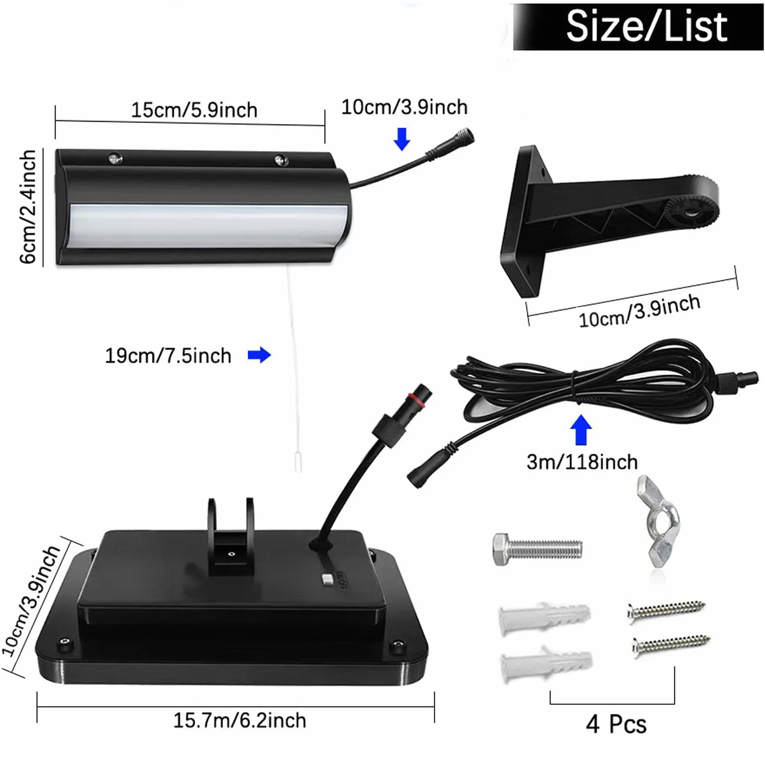 HEEYoo Lampada Solare per Interni ed Esterni, Lampada Solare a Sospensione Semplice Interruttore a Catenella, Lampadario Solare Impermeabile IP65, Adatta per Soggiorno, Gazebo, Garage