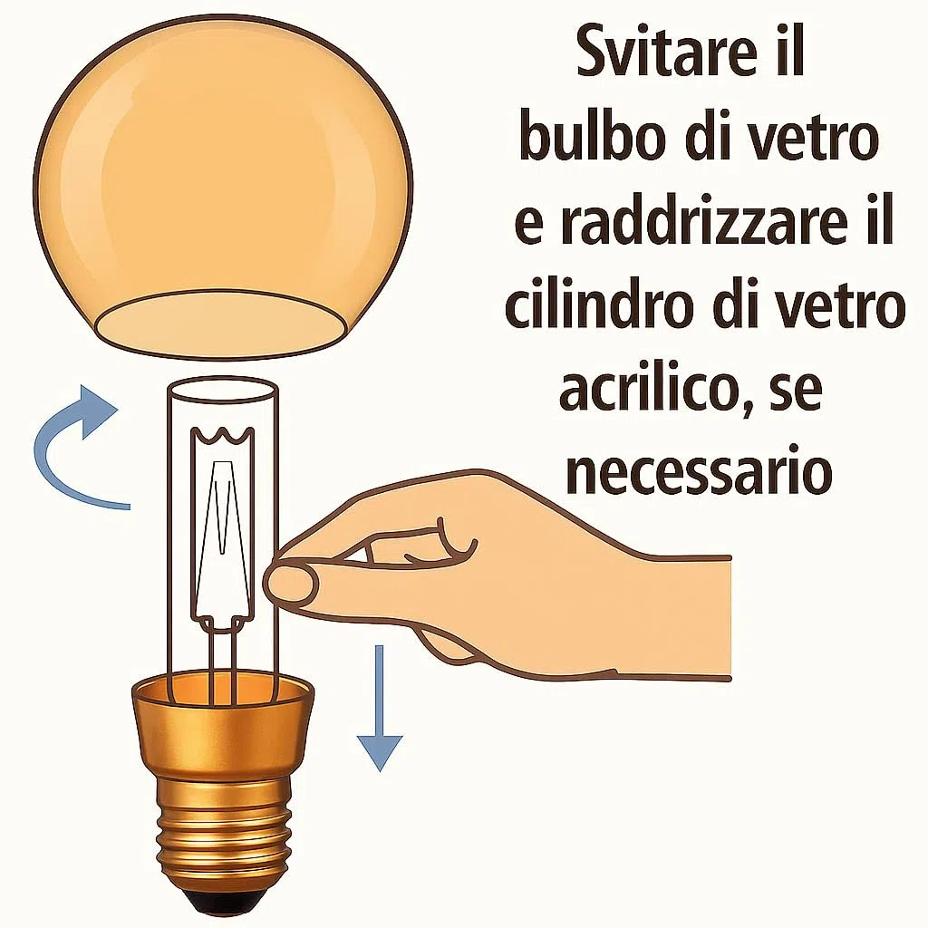 greenandco Lampadina Vintage Edison LED | E27 G125 | ambra | 4W 200lm | 1800K luce extra calda | 320° | 230V | nessun sfarfallio | non dimmerabile