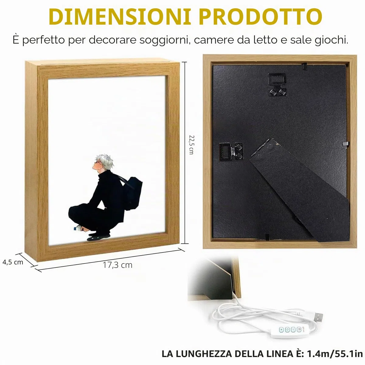 Bocguy Decorazione da parete a LED, per decorazione della casa, camera da letto creativa e regalo