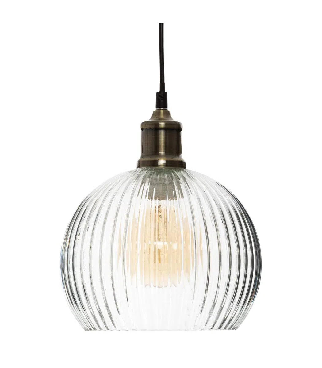 Atmosphera - Lampadario Laye in vetro D20 cm