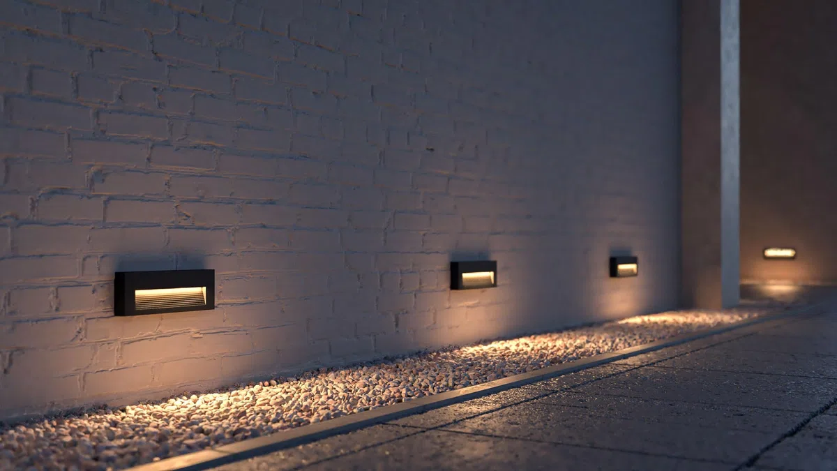 BENEITO FAURE Faretto Led segnapasso da incasso a parete Tween - 5W, Switch CCT, Illuminazione Interni ed Esterni​, corridoi o passaggi (Nero)