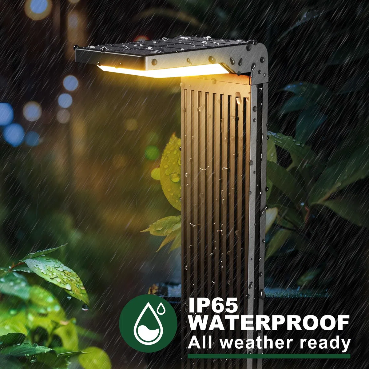 COXSENI Luci solari per vialetti, per esterni, caldo/freddo, confezione da 6 | 60 LED, a forma di L, impermeabile IP65, luci paesaggistiche ad energia solare, per vialetto, prato, patio, giardino